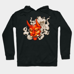 Red Oni Mask Hoodie